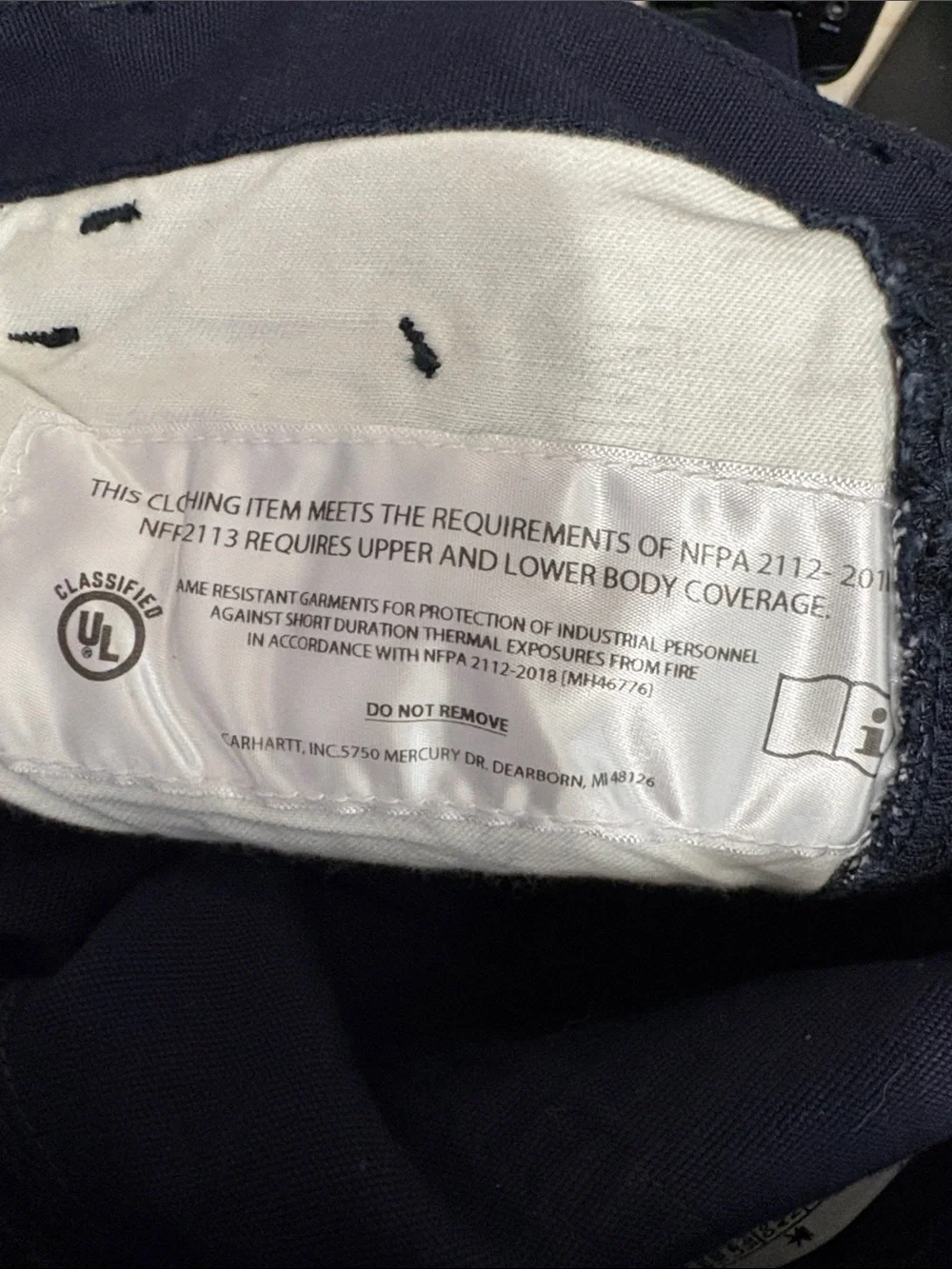 Carhartt FR Rugged Flex Canvas Work Pants Women’s 2R Navy Flame Resistant NWT